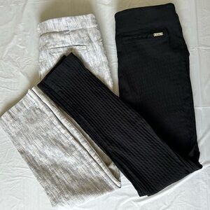 Calvin Klein black  Leggings & Alfani Light Gray Knit Pants size 6